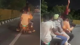 shocking video: యమధర్మరాజు లీవ్‌లో ఉన్నాడేమో.. ఒక బైక్ మీద ఎలా వెళ్తున్నారో చూడండి..