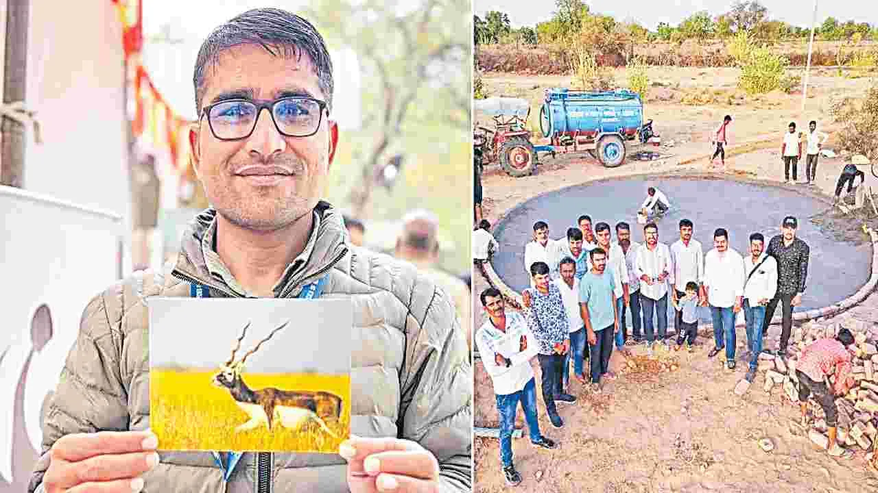 ఆయన.. మూగజీవుల దాహం తీరుస్తున్నాడు.. 