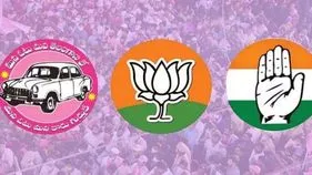 Jubilee Hills by-election: గుడిలో ఓట్ల దండకం.. భక్తులను ఆకట్టుకునేందుకు అభ్యర్థుల ఆరాటం