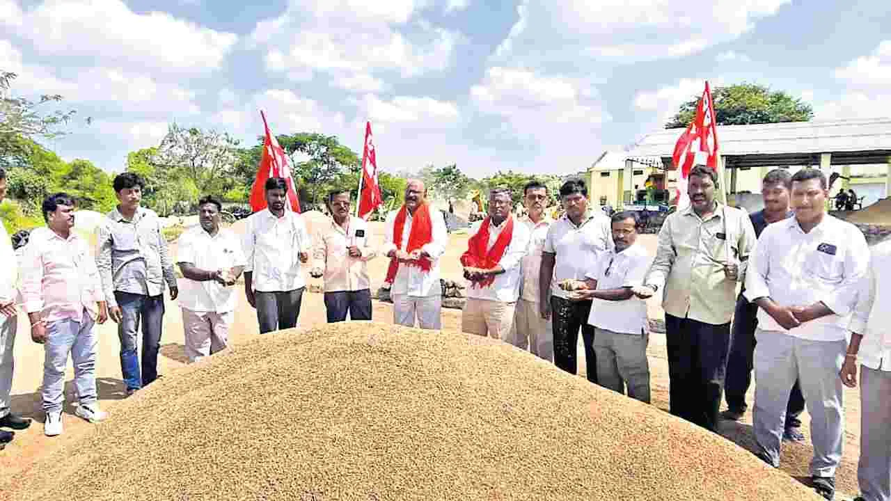 రంగు మారిన ధాన్యాన్ని కొనుగోలు చేయాలి