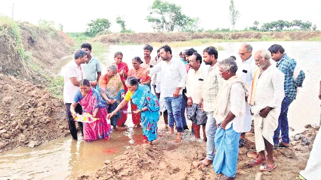 పార్వతీపురం చెరువుకు చేరిన సాగర్‌ జలాలు