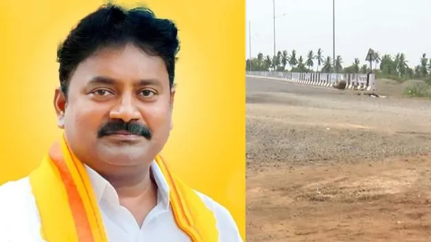 Pedasanagallu Ayyanki Road Works: పెడసనగల్లు-అయ్యాంకి రహదారి పనులు షురూ.. దాతకు ఎమ్మెల్యే అభినందనలు