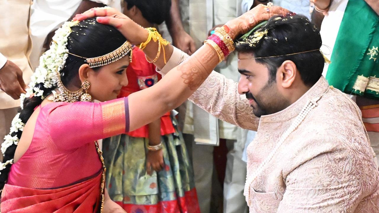 Nara Rohit Wedding: వైభవంగా నారా రోహిత్ వివాహం.. హాజరైన చంద్రబాబు దంపతులు, లోకేష్