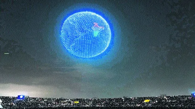 Mysore Dussehra celebrations: ఆకాశంలో ‘అమ్మ’ దర్శనం..