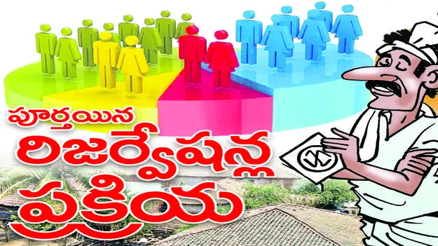 పూర్తయిన రిజర్వేషన్ల ప్రక్రియ