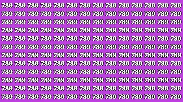 Optical Illusion Test: మీ చూపు శక్తివంతమైనదైతే.. 789ల మధ్యనున్న 788ను 9 సెకెన్లలో కనిపెట్టండి..