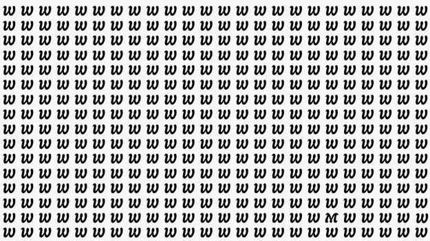 Optical Illusion Test: మీది డేగ చూపు అయితే.. ఈ Wల మధ్యలో Mను 20 సెకెన్లలో కనిపెట్టండి..