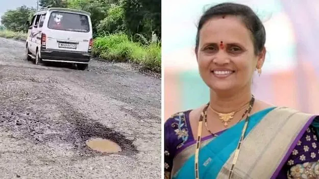 Road Accident: మహిళ ప్రాణం తీసిన గుంత