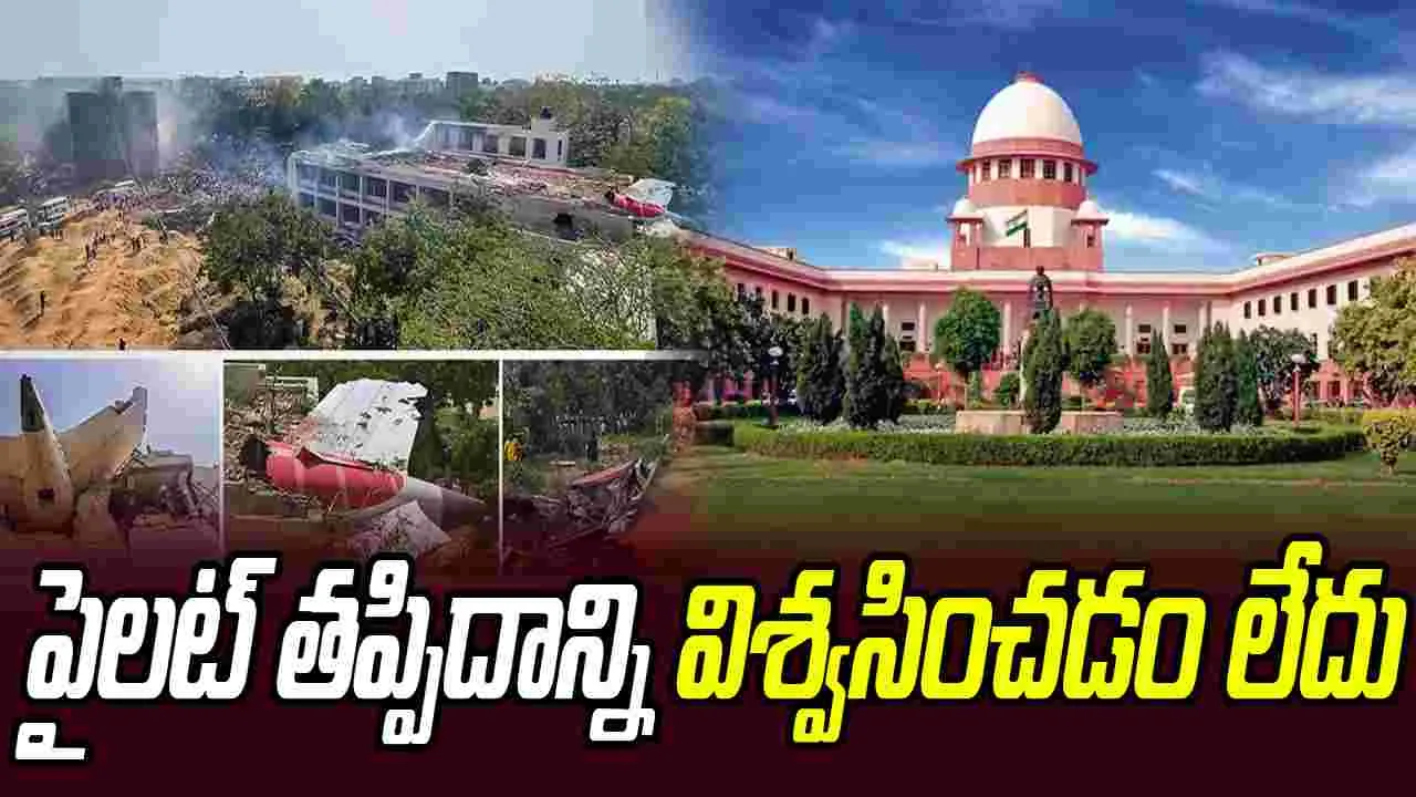 Air India Plane Crash: అది మీ కుమారుడి తప్పిదం కాదు.. ఎయిరిండియా దుర్ఘటనపై సుప్రీంకోర్టు