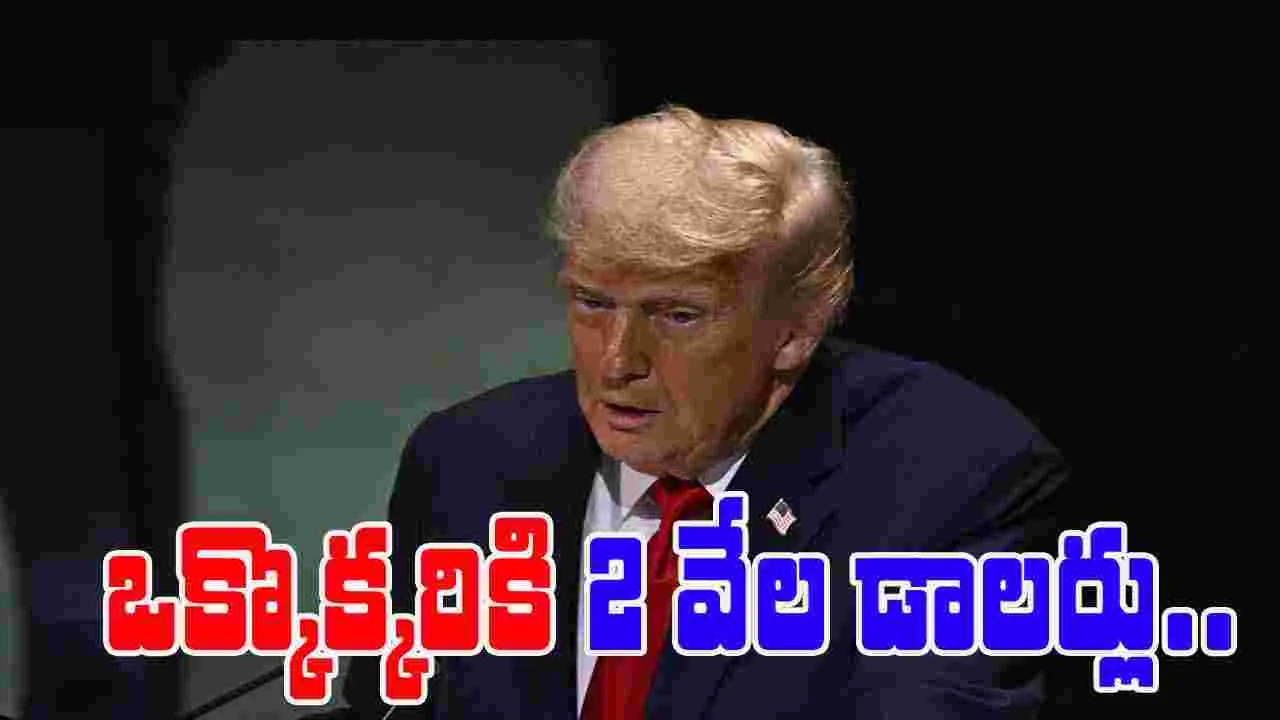 Trump $2000 payment: ఒక్కొక్కరికి రెండు వేల డాలర్లు.. కీలక ప్రకటన చేసిన ట్రంప్..