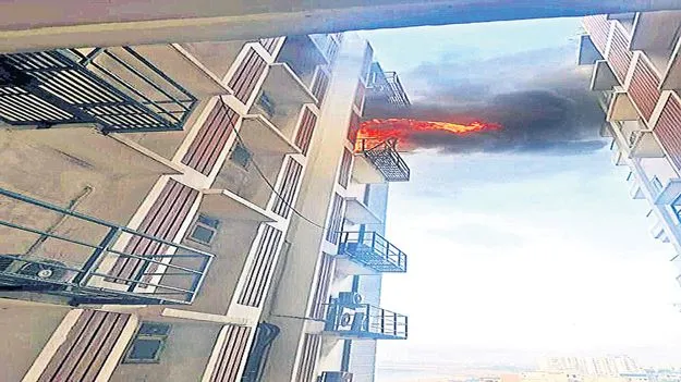 అపార్టుమెంట్‌లో అగ్నిప్రమాదం
