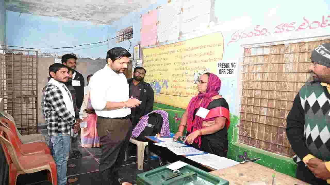 kumaram bheem asifabad- ప్రశాంతంగా మూడో విడత ఎన్నికలు