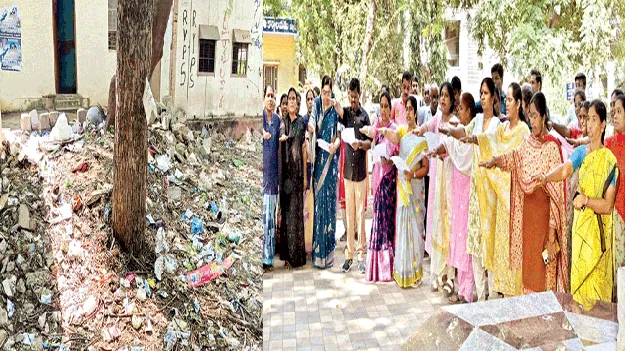 ఇక్కడ చెత్త.. అక్కడ ప్రతిజ్ఞ