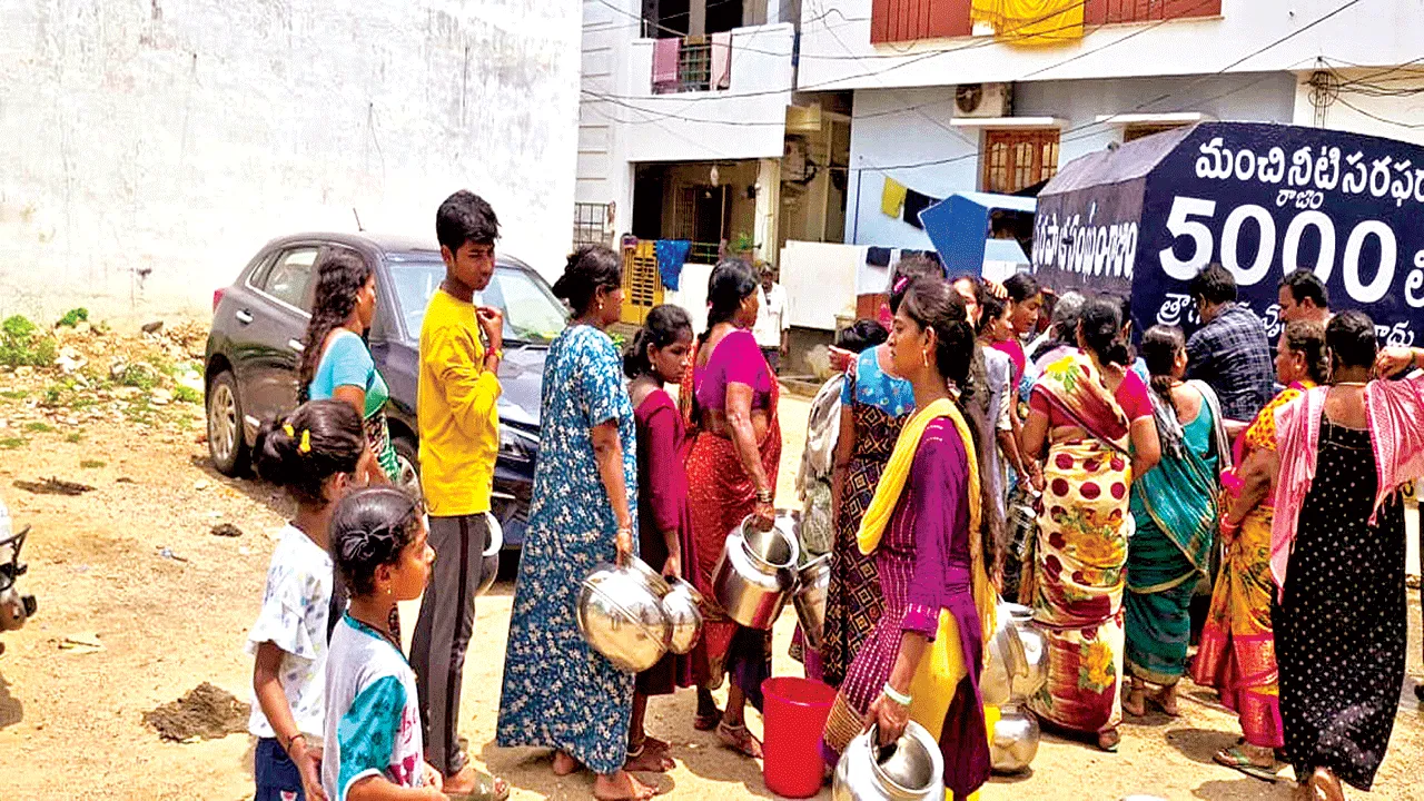 Can't you provide drinking water? తాగునీరు ఇవ్వలేరా?