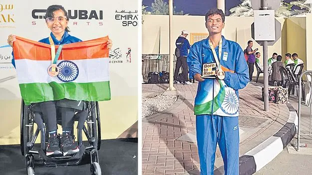 Telugu athletes Kiran and Deepika: పారా క్రీడల్లో సత్తాచాటిన కిరణ్‌, దీపిక