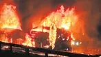 Fire accident: డివైడర్‌ దాటి బస్సును ఢీకొట్టిన లారీ