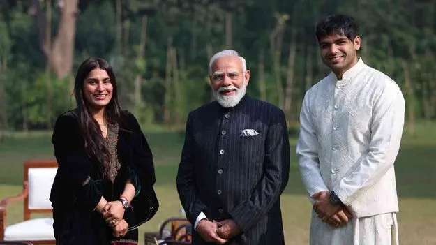 Neeraj Chopra: నీరజ్‌ చోప్రా ప్రధాని నరేంద్ర మోదీని కలుసుకొన్నారు