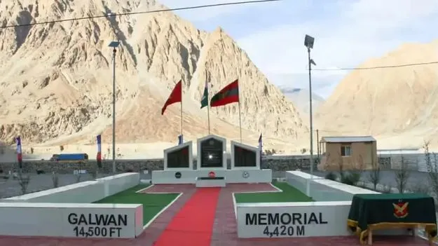 Galwan War Memorial in Ladakh: లద్దాఖ్‌లో గల్వాన్‌ యుద్ధ స్మారకం 