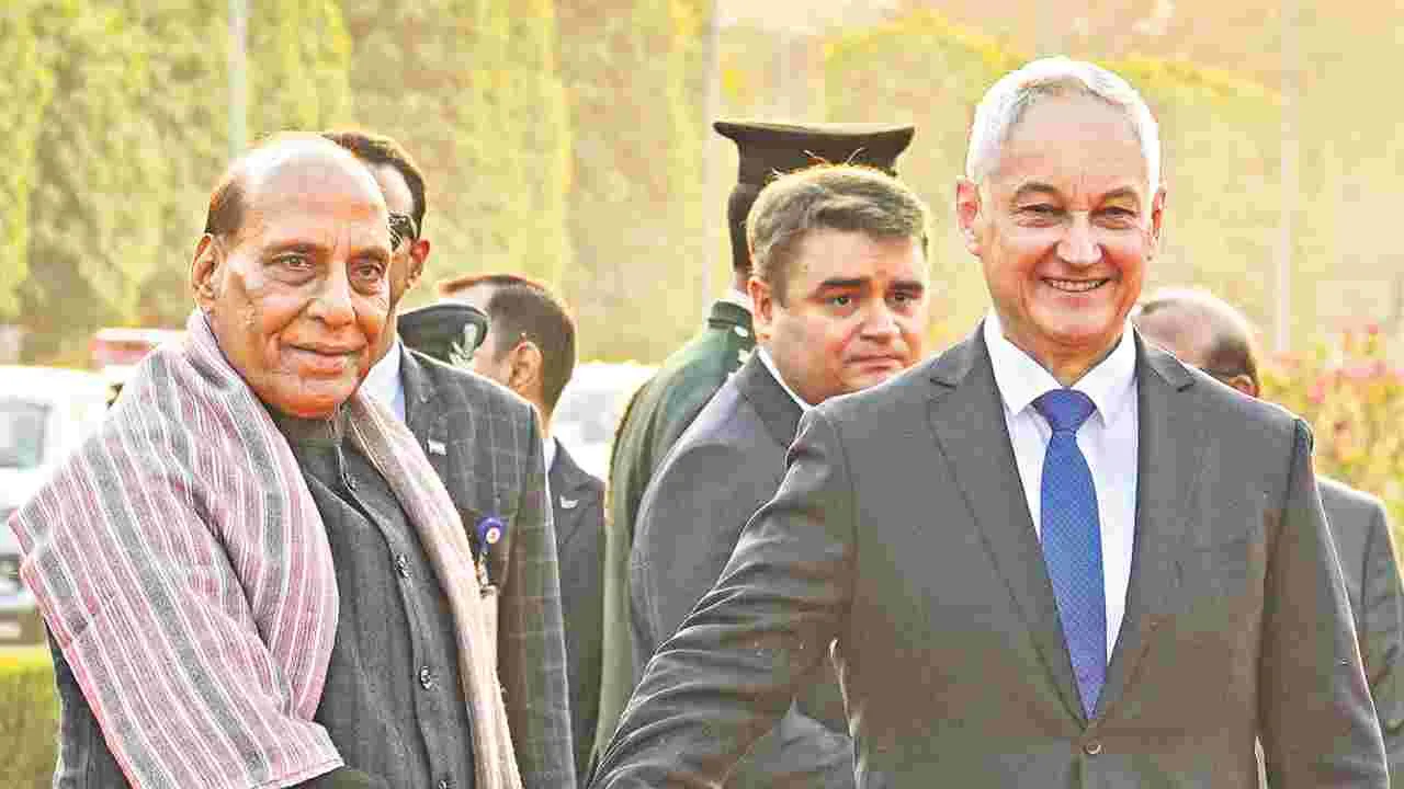 Russian Defence Minister Andrey Belousov: భారత్‌ రక్షణకు పూర్తి సహకారం