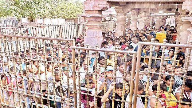 దర్శనం కోసం నిరీక్షణ 