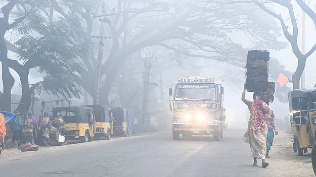 మన్యాన్ని కమ్మేసిన పొగమంచు 