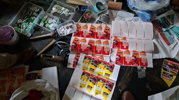 నకిలీ ఇంజన్‌ ఆయిల్‌ తయారీ