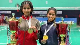 Diya Anand Badminton: దియా జోడీకి డబుల్స్‌ టైటిల్‌