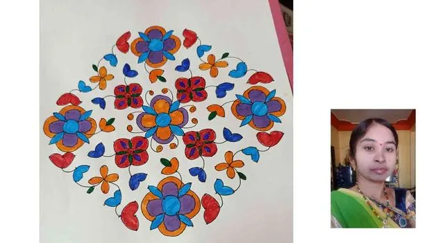 Muthyala Muggu: 18 చుక్కలతో 6 వరుసల ముగ్గులు