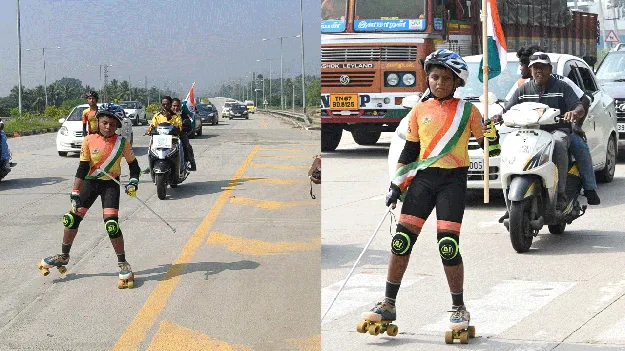 అంధ  విద్యార్థి సాహసం