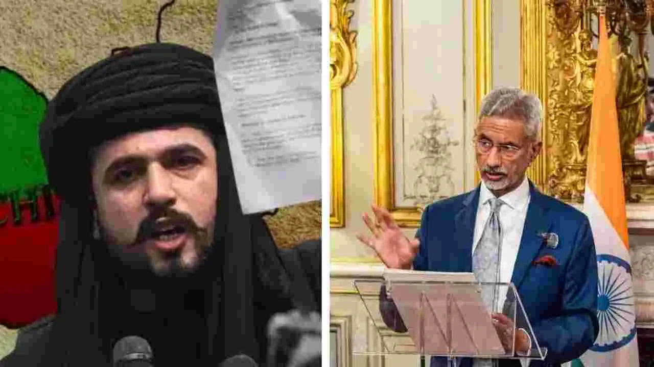 Baloch leader writes to Jaishankar: భారత్‌ భద్రతకు ముప్పు.. జైశంకర్‌కు బలోచ్ నేత సంచలన లేఖ