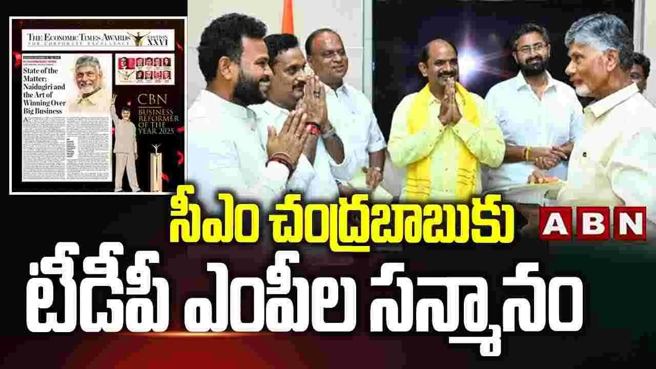 Chandrababu Naidu: సీఎం చంద్రబాబును సన్మానించిన ఎంపీలు