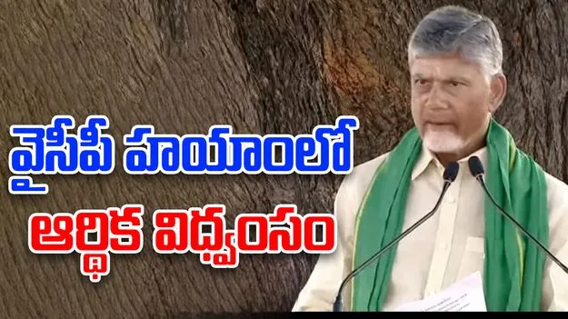 Chandrababu-Kadapa:  వైసీపీ హయాంలో ఆర్థిక విధ్వంసం జరిపారు: చంద్రబాబు