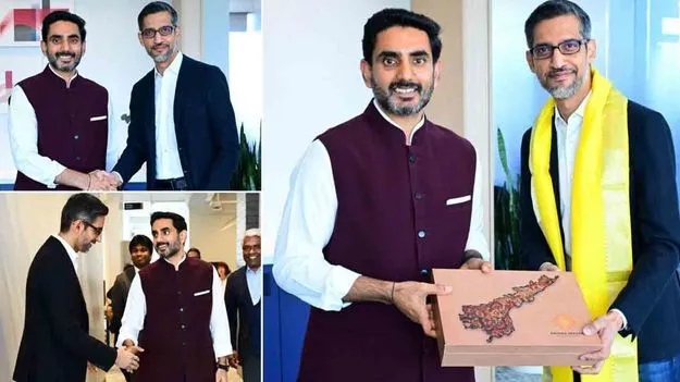Nara Lokesh Meets Sundar Pichai: సుందర్ పిచాయ్‌తో ఏపీలో టెక్ పెట్టుబడులపై మంత్రి లోకేశ్ చర్చ