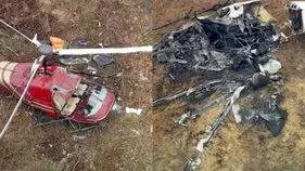 Helicopters Mid-air Collision: షాకింగ్ ఘటన.. గాల్లో ఢీకొన్న హెలికాఫ్టర్లు