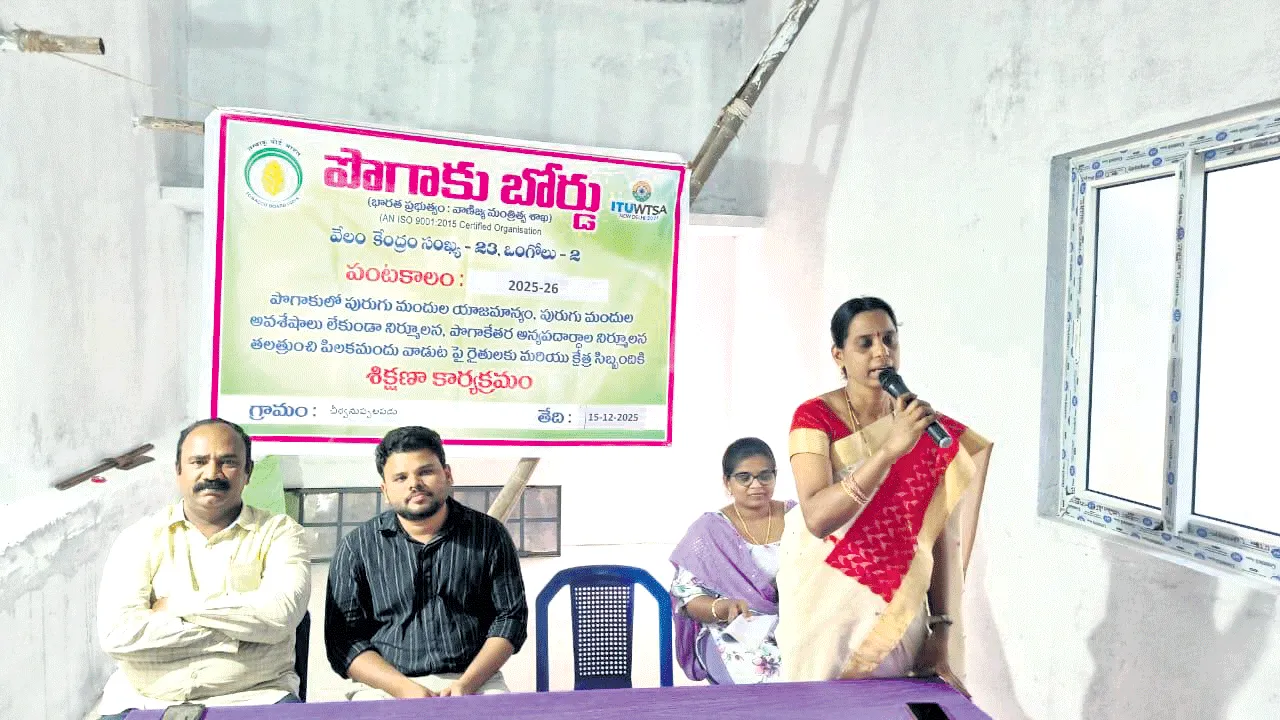 పొగాకు సాగులో రైతులు జాగ్రత్తలు పాటించాలి