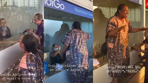 IndiGo-African Woman Protest: ఇండిగో విమానాల రద్దు.. ఆఫ్రికా ప్రయాణికురాలిలో కట్టలు తెంచుకున్న ఆగ్రహం