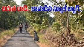 Leopard Attacks Boy: విద్యార్థిపై చిరుత ఎటాక్.. బాలుడు స్కూల్ బ్యాగుతో ఉండడంతో.. చివరకు.. 