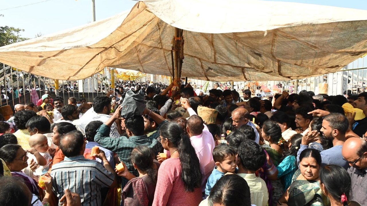 మేడారం జాతరకు పొటెత్తిన భక్తులు