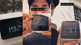 N95 Effectivenes Video: వాయుకాలుష్యం నుంచి తక్షణ ఉపశమనం.. నెట్టింట వైరల్‌గా మారిన వీడియో