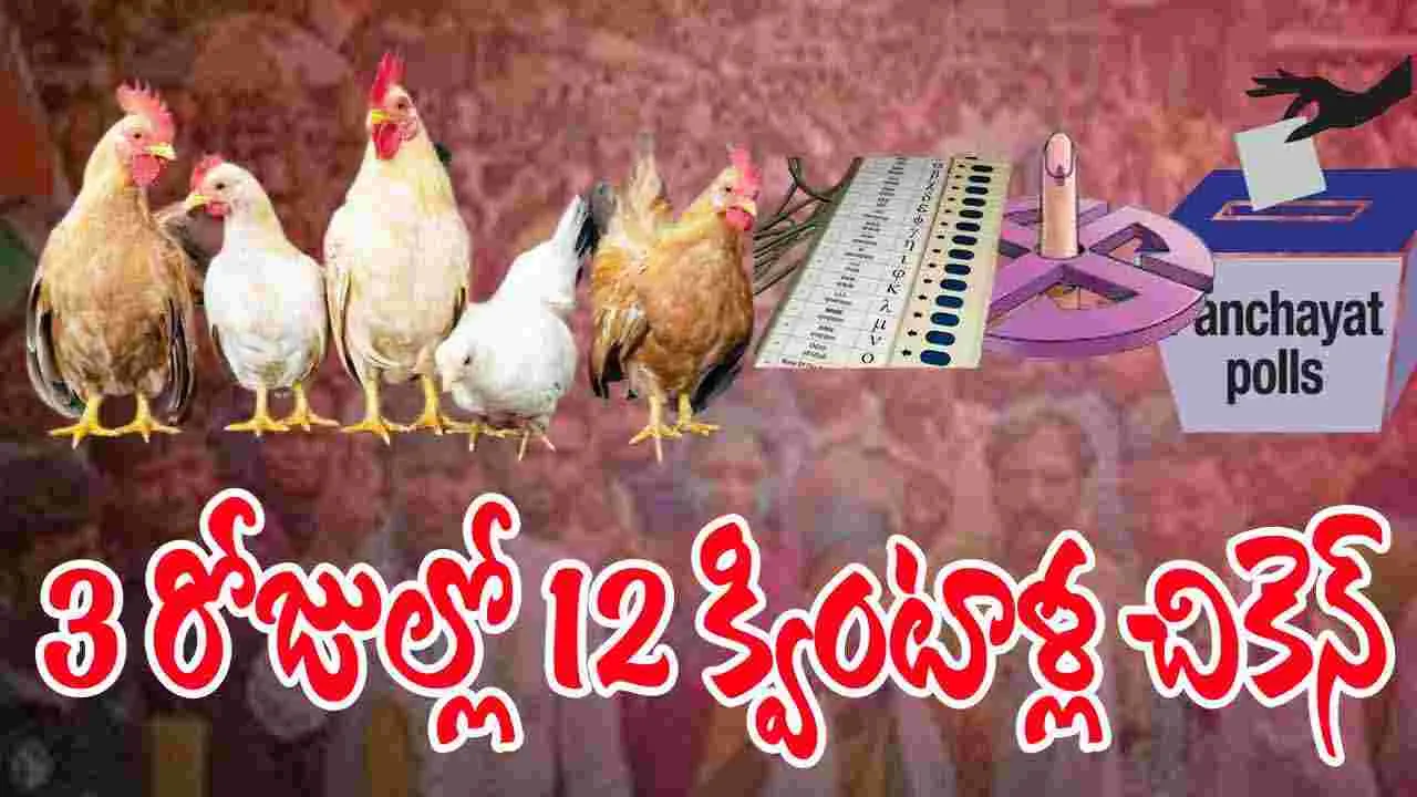 Local Body Election: 3 రోజుల్లో 12 క్వింటాళ్ల చికెన్ హాంఫట్