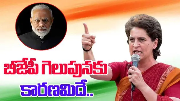 Priyanka Gandhi:  ఎన్నికల్లో బీజేపీ గెలవడానికి కారణమిదే.. ప్రియాంక గాంధీ సంచలన వ్యాఖ్యలు