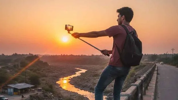 Golden Hour Reel: రీల్స్ పిచ్చి..  బ్రిడ్జిపై నుంచి పడి యువకుడు బలి..