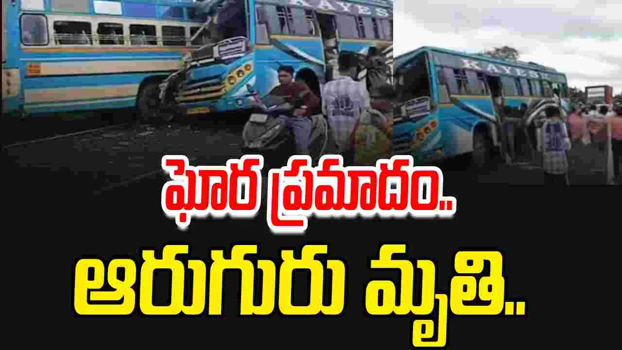 Tamilnadu Accident: తమిళనాడులో 2 బస్సులు ఢీ.. ఆరుగురు మృతి