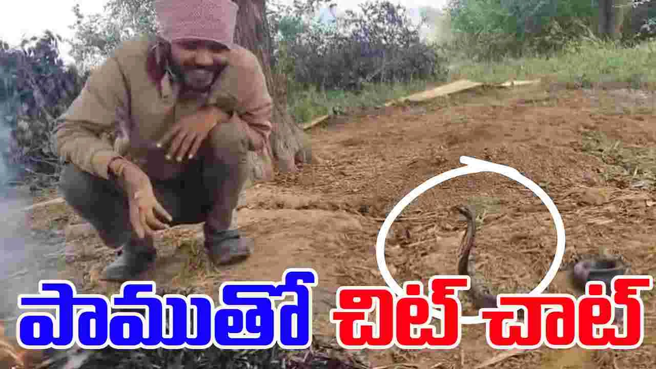 Man Talks Calmly To Cobra: చలి కాచుకోవడానికి వచ్చిన పాము.. ఆ యువకుడు ఏం చేశాడంటే..