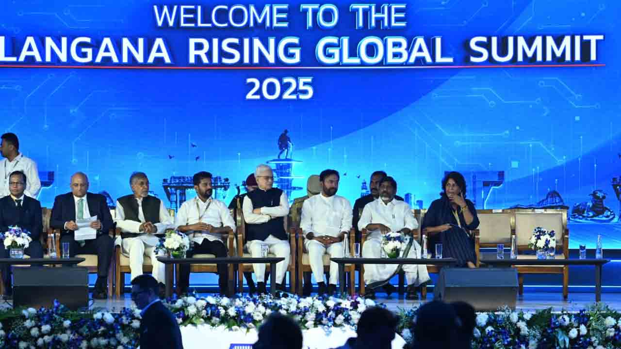 తెలంగాణ రైజింగ్ గ్లోబల్ సమ్మిట్‌ను ప్రారంభించిన గవర్నర్ జిష్టుదేవ్ వర్మ