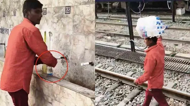 Fake Mineral Water Bottles: రైల్వే స్టేషన్‌లో వాటర్ బాటిల్ కొంటున్నారా? ఈ వీడియో తప్పక చూడండి..