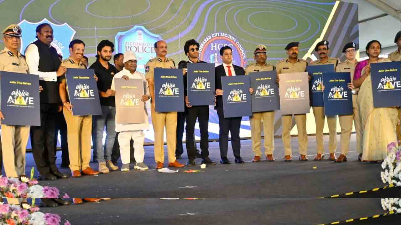 Arrive Alive Program: రోడ్డు భద్రతపై హైదరాబాద్‌లో అరైవ్ అలైవ్ కార్యక్రమం