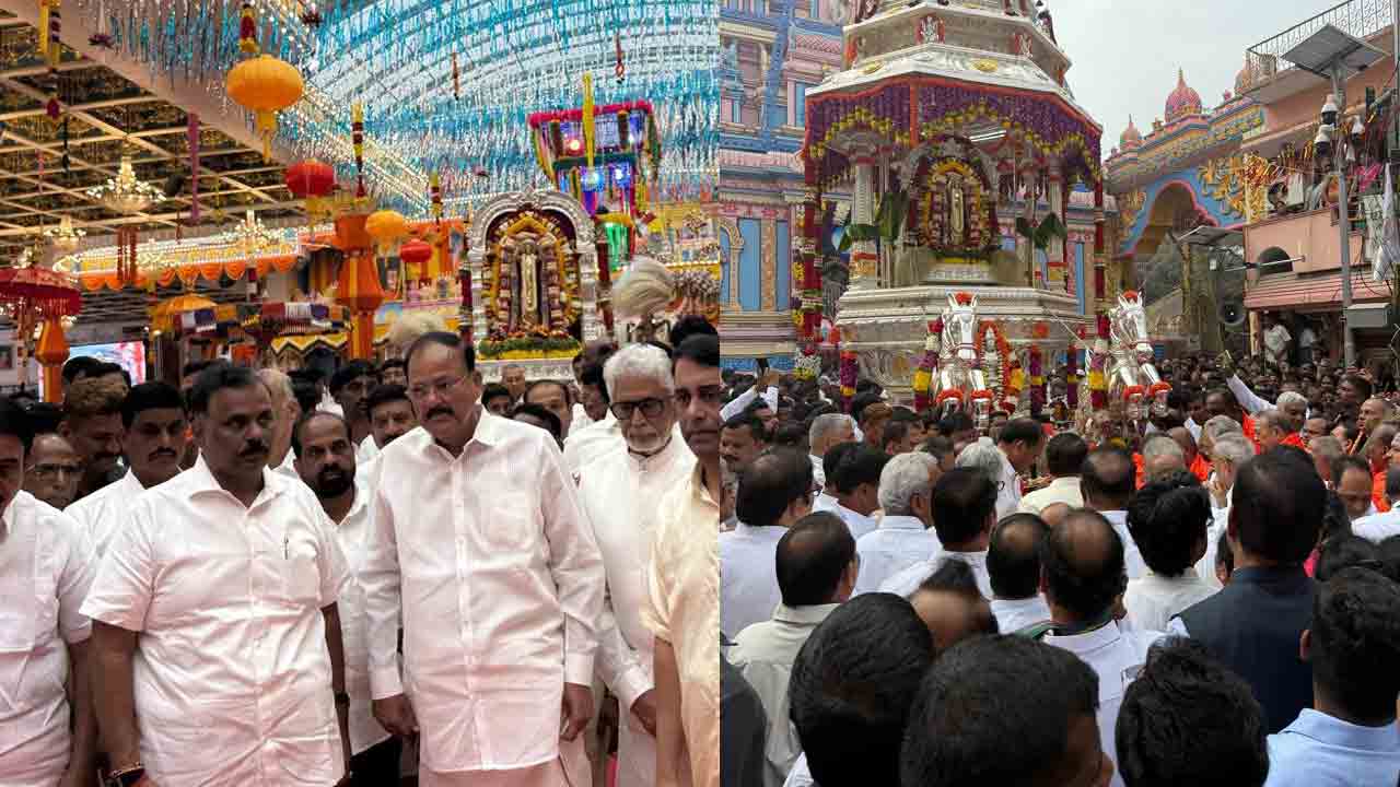 Puttaparthi Sathya Sai Baba: పుట్టపర్తి సత్యసాయి బాబా శత జయంతి ఉత్సవాల్లో పాల్గొన్న వెంకయ్య నాయుడు