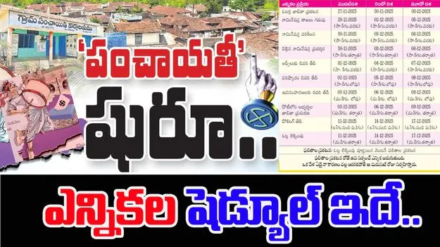 Telangana State Election Commission: స్థానిక ఎన్నికలకు మోగిన నగారా.. షెడ్యూల్ ఇదే..