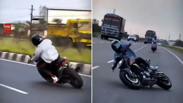 Boy bike stunt: తగిన శాస్తి జరిగింది.. బైక్‌ స్టంట్ చేసిన యువకుడి పరిస్థితి చివరకు ఏమైందంటే..